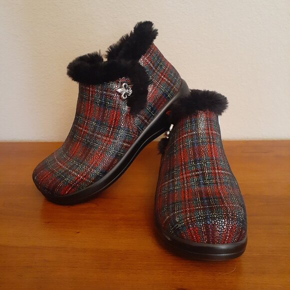 Alegria Tartan Bootie - Picture 1 of 13